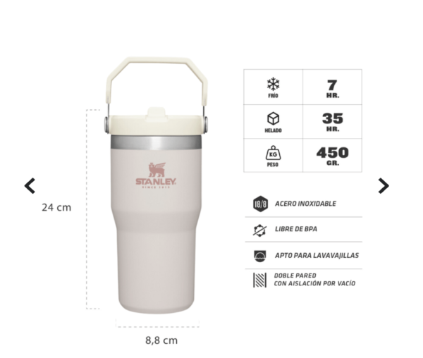Botella Stanley Flip Straw 591 ml - Imagen 5